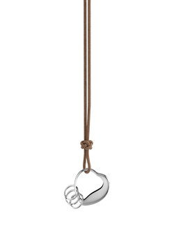 Georg Jensen Heart Stainless Steel Keyring, 