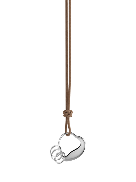 Georg Jensen Heart Stainless Steel Keyring, 