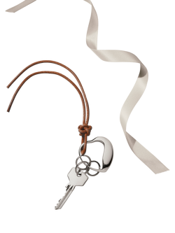 Georg Jensen Heart Stainless Steel Keyring - view 2, 