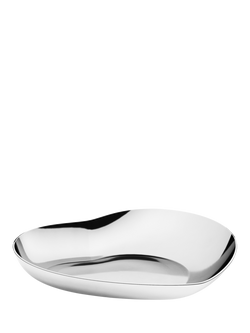 Georg Jensen Heart Stainless Steel Tray, Silver