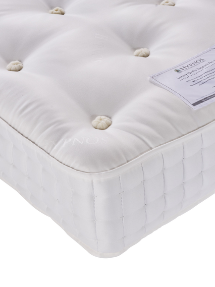 Hypnos Luxury Ortho Support No. 3 Pocket Spring Mattress, Medium/Firm Tension, Single - view 2, White