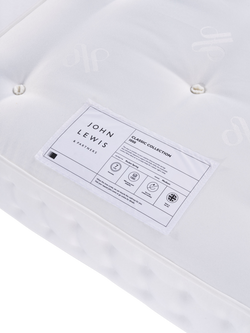 John Lewis Classic Collection 1000 Pocket Spring Mattress, Medium Tension, Single - view 2, White
