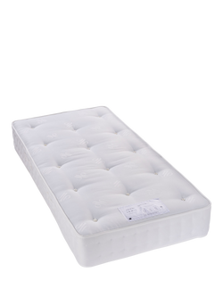 John Lewis Classic Collection 1200 Pocket Spring Mattress, Firm Tension, Single, White