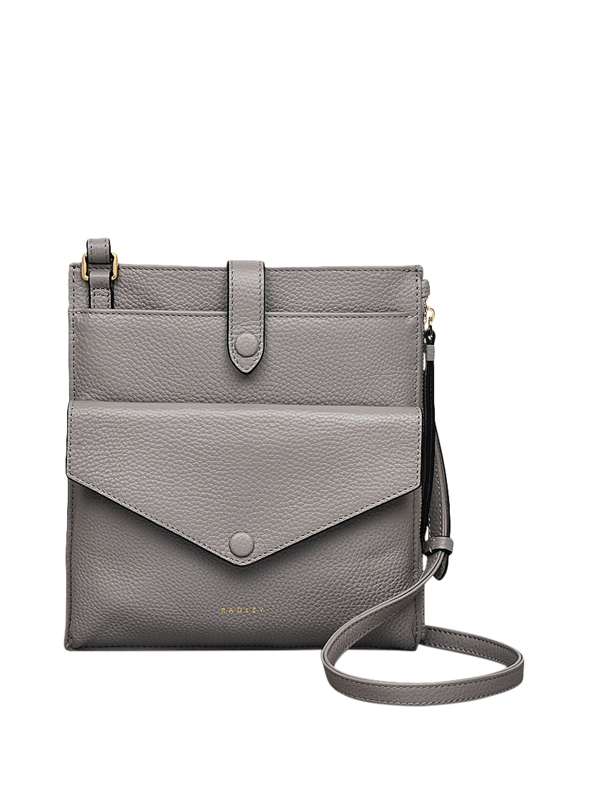 Product image 1 of 5, which shows Radley Wilton Way Leather Crossbody Bag, Ash