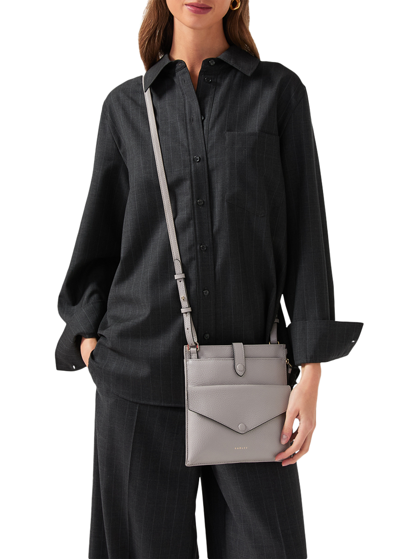 Product image 5 of 5, which shows Radley Wilton Way Leather Crossbody Bag, Ash