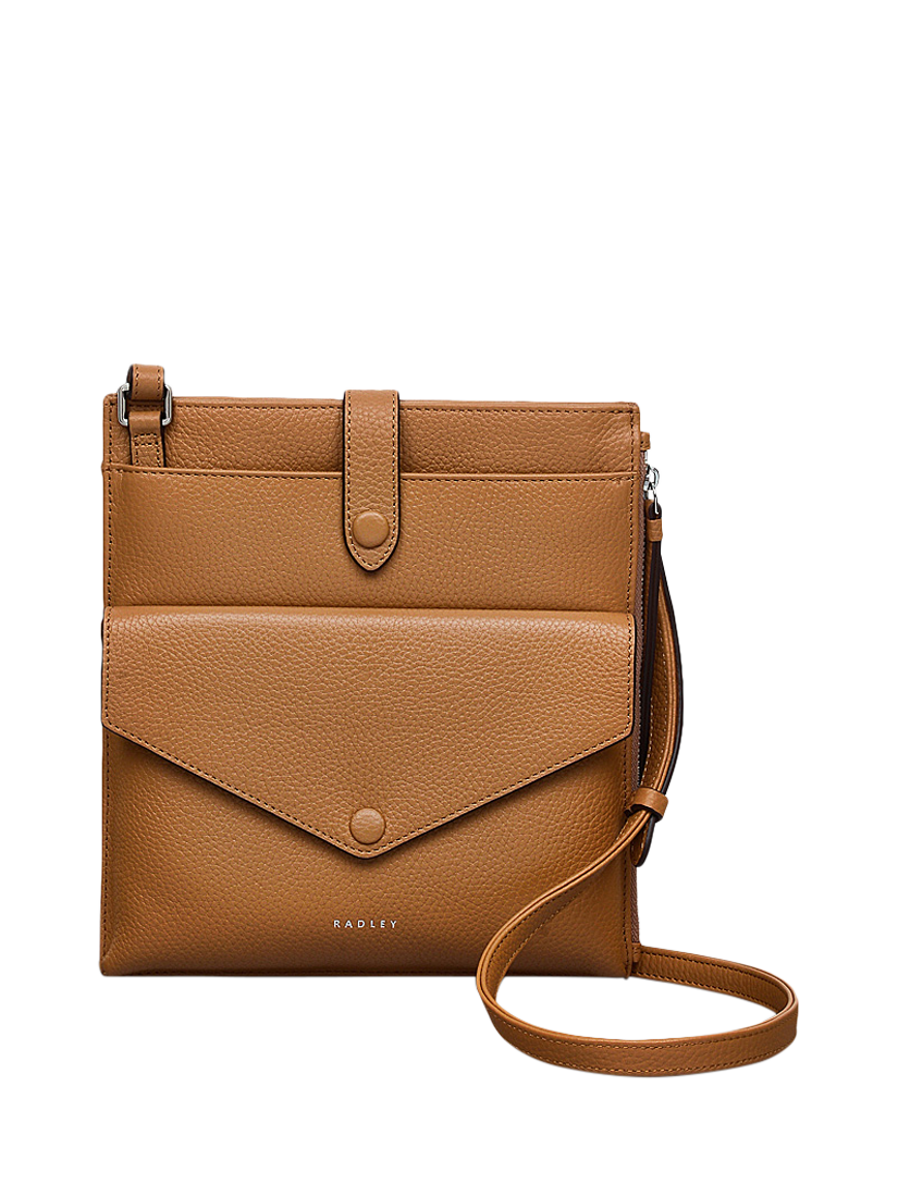 Product image 1 of 5, which shows Radley Wilton Way Leather Crossbody Bag, Dark Butter