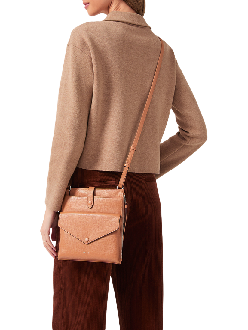 Product image 5 of 5, which shows Radley Wilton Way Leather Crossbody Bag, Dark Butter