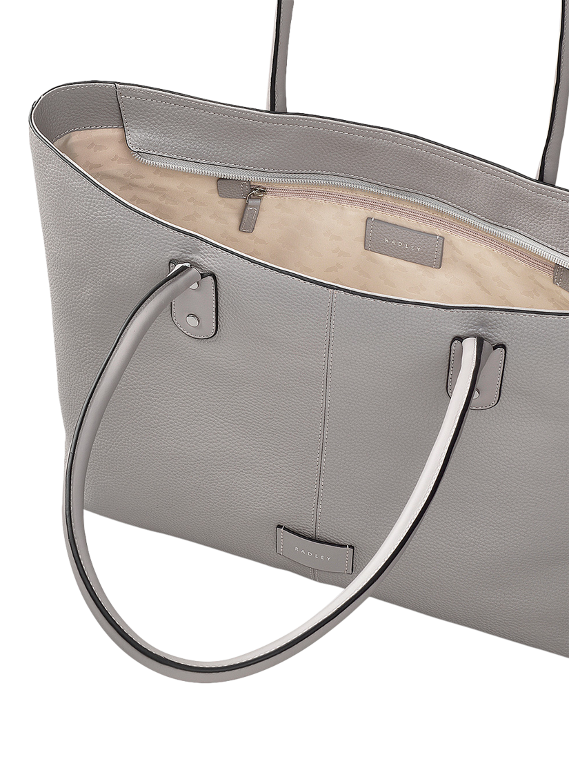 Product image 3 of 6, which shows Radley Southwark Lane Leather Tote Bag, Ash
