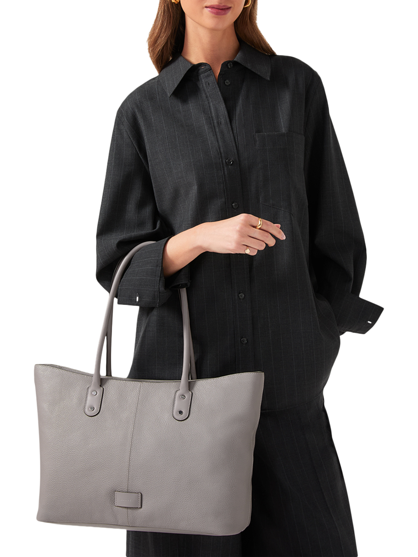 Product image 5 of 6, which shows Radley Southwark Lane Leather Tote Bag, Ash