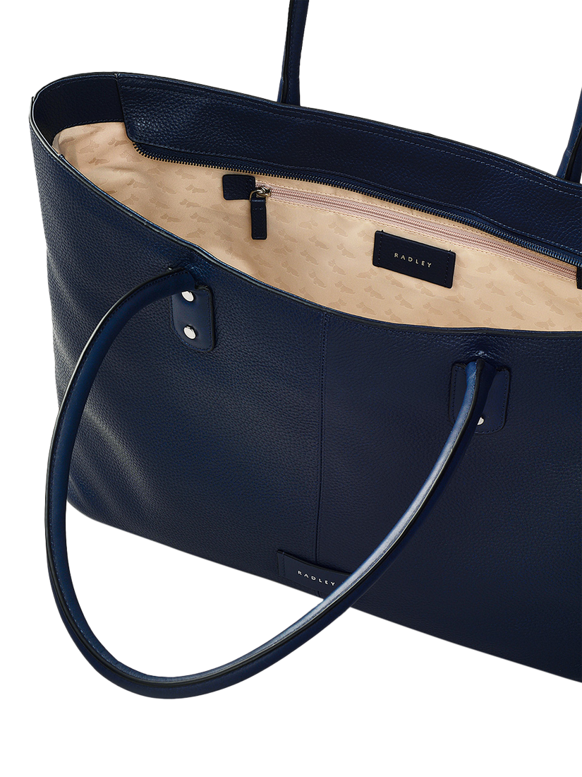 Product image 3 of 5, which shows Radley Southwark Lane Leather Tote Bag, Ink