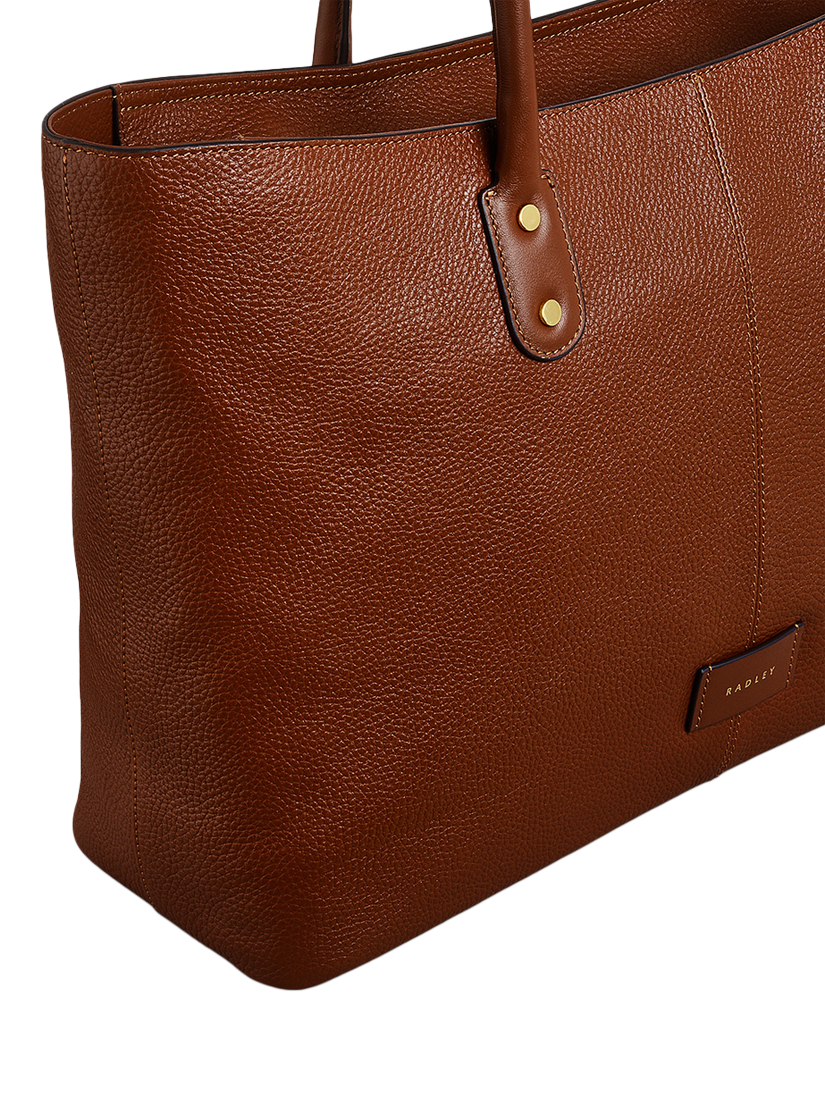 Product image 4 of 4, which shows Radley Southwark Lane Leather Tote Bag, Tortoise
