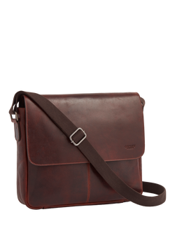 OSPREY LONDON Brooks Large Messenger Bag - view 2, Cognac
