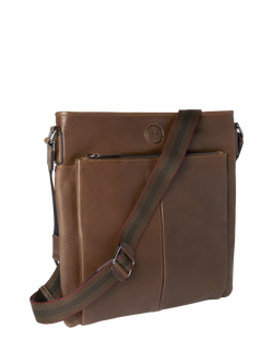 OSPREY LONDON The Compass Leather Crossbody Bag - view 2, Tan