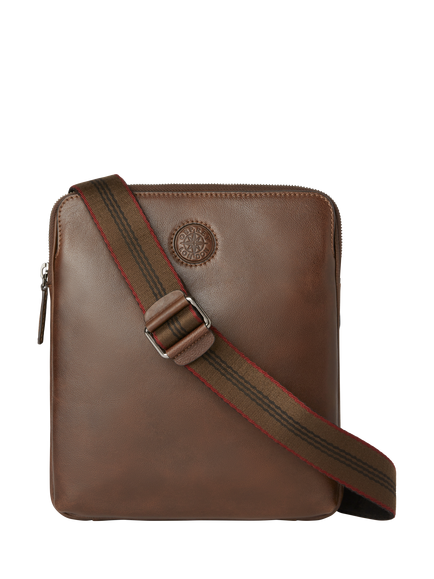 OSPREY LONDON Compass Small Messenger Bag, Tan
