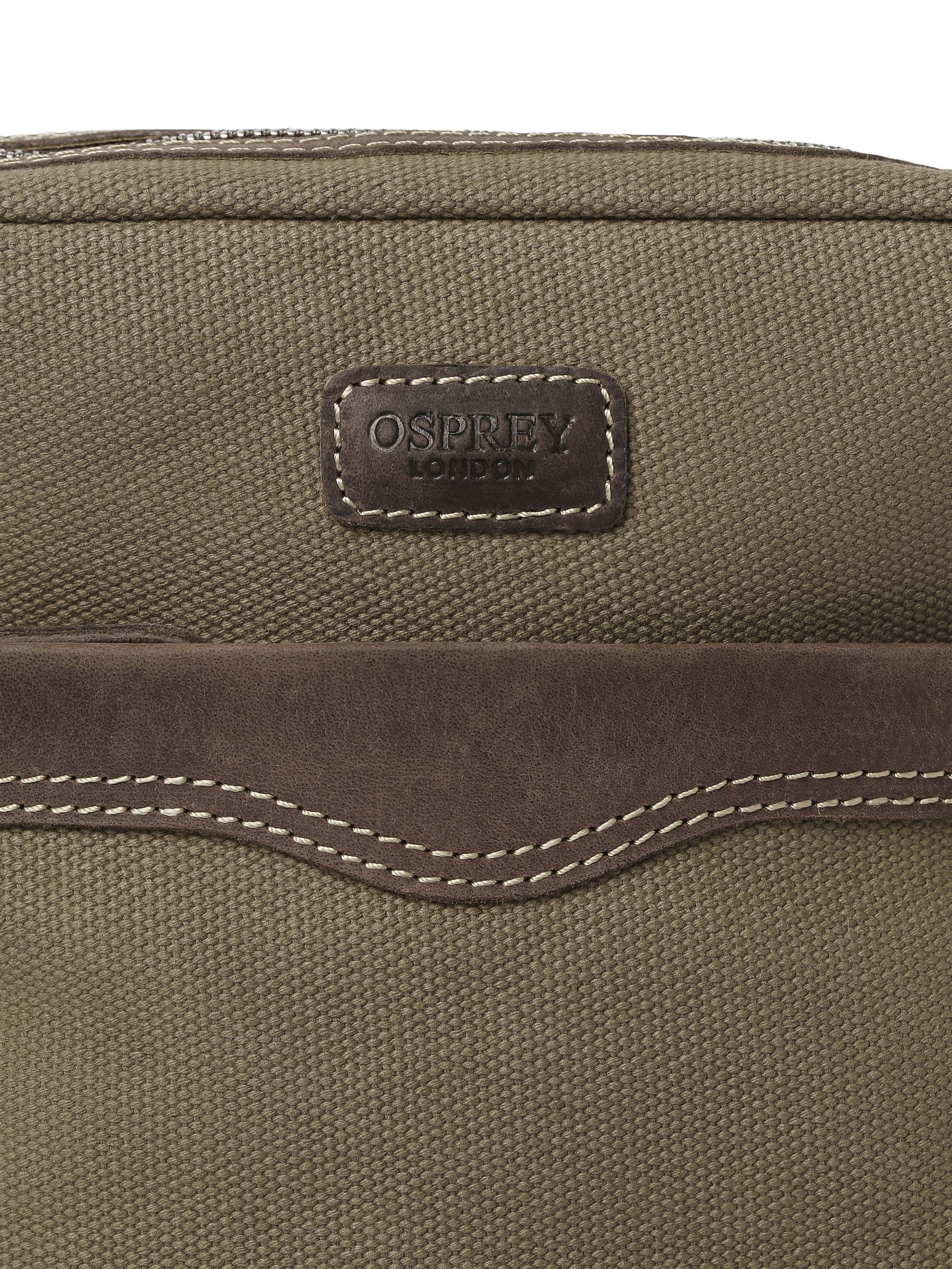 Product image 5 of 5, which shows OSPREY LONDON Hunter Canvas Crossbody Bag, Khaki