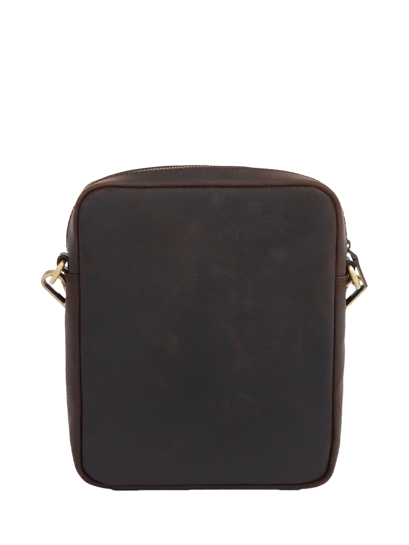 Product image 3 of 6, which shows OSPREY LONDON Jenson Leather Messenger Bag, Small, Black
