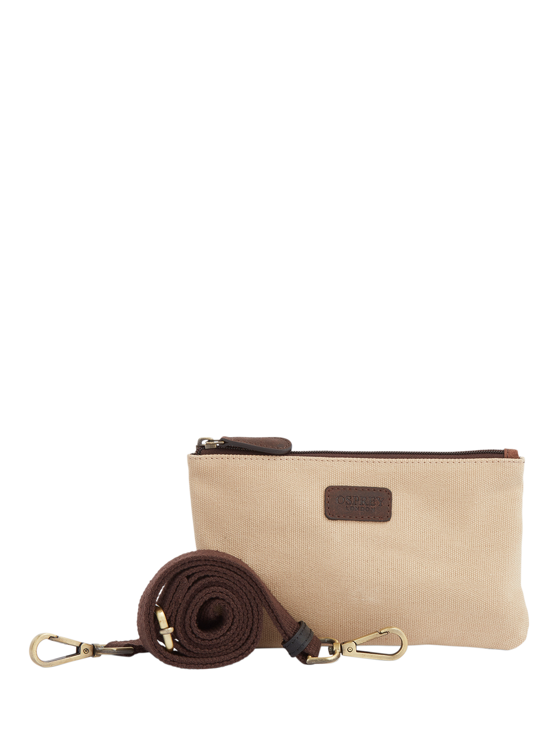 Product image 5 of 6, which shows OSPREY LONDON Jenson Leather Messenger Bag, Small, Black