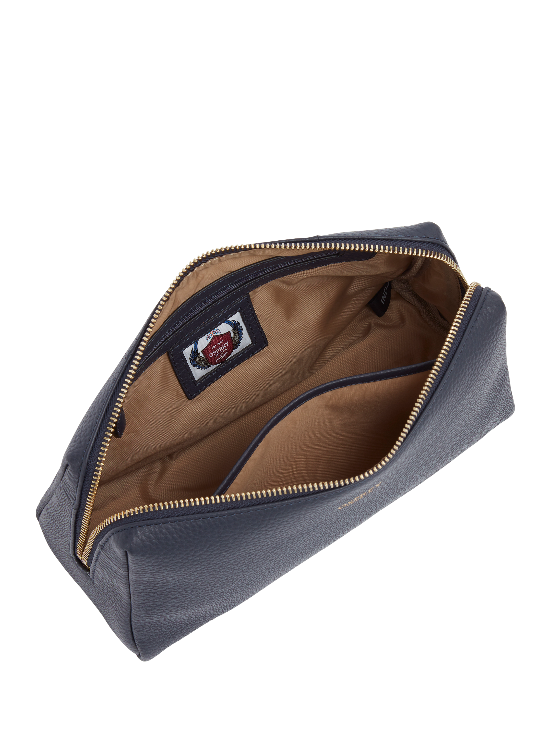 Product image 2 of 4, which shows OSPREY LONDON Adaline Wash Bag, Navy