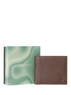 OSPREY LONDON Compass Card Wallet, Tan