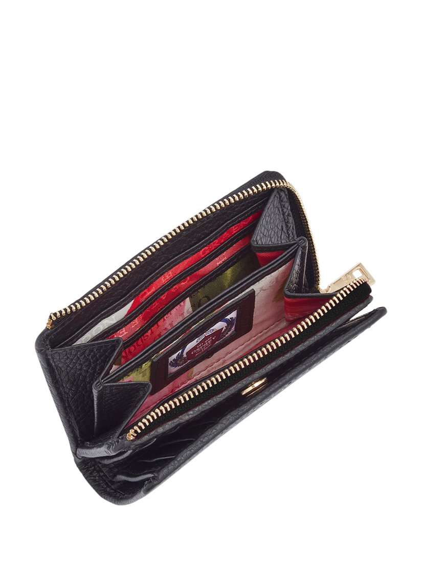 Product image 4 of 4, which shows OSPREY LONDON Buckley Leather Purse, Black