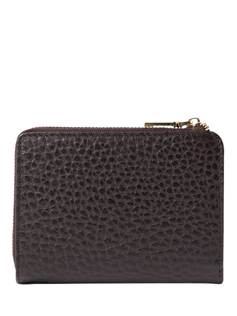 Product image 3 of 3, which shows OSPREY LONDON Buckley Leather Purse, Chocolate