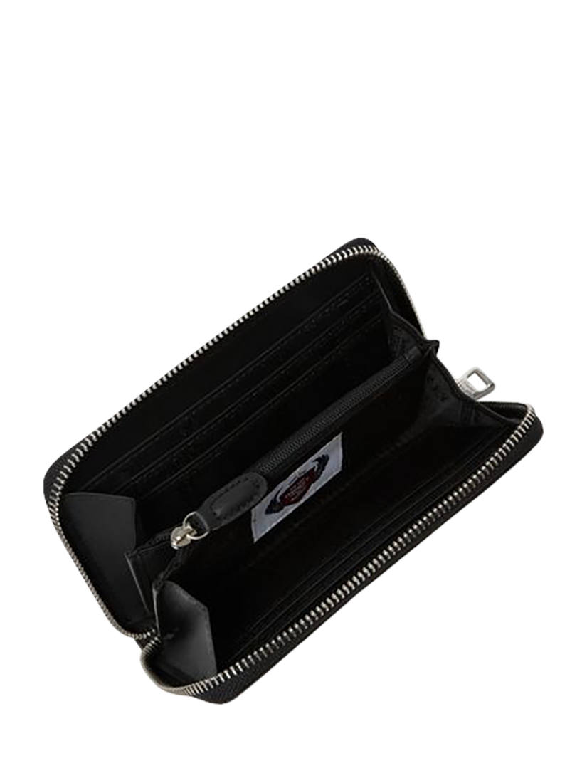 Product image 3 of 5, which shows OSPREY LONDON Deboss Leather Purse, Medium, Black