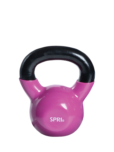 SPRI 5.5kg/12lbs Vinyl Kettlebell, Purple