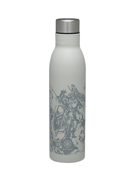 Gaiam Easy-Grip Water Bottle, 740ml, Lava, Lava