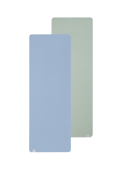 Gaiam Performance Reversible 6mm Yoga Mat, Chambray, Chambray