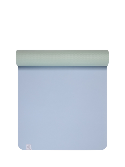 Gaiam Performance Reversible 6mm Yoga Mat, Chambray - view 2, Chambray