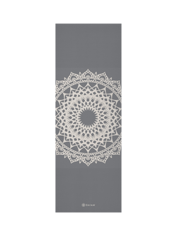 Gaiam 5mm Yoga Mat, Griege, Griege