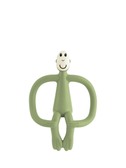 Matchstick Monkey Teething Toy and Gel Applicator, Olive - view 2, Olive Green