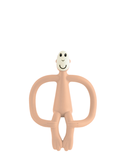 Matchstick Monkey Teething Toy and Gel Applicator, Peach, Peach