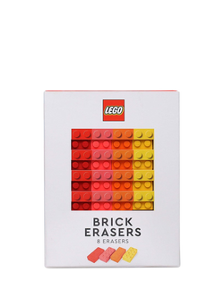 Chronicle Books LEGO Brick Erasers, Pack of 8, Multi