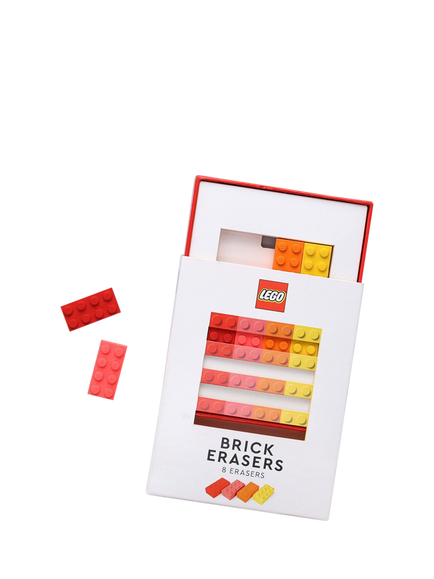 Chronicle Books LEGO Brick Erasers, Pack of 8 - view 2, Multi