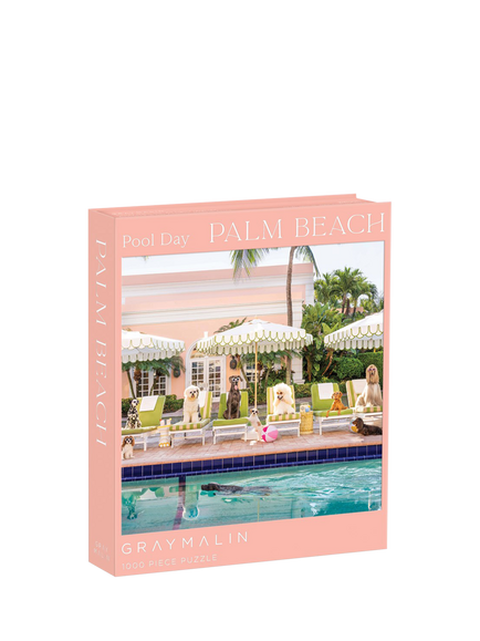 Galison Palm Beach Pool Jigsaw Puzzle, 1000 Pieces, Multi