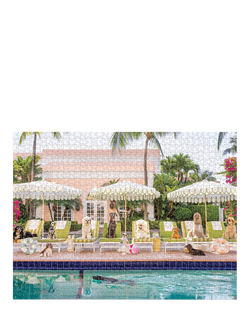 Galison Palm Beach Pool Jigsaw Puzzle, 1000 Pieces - view 2, Multi