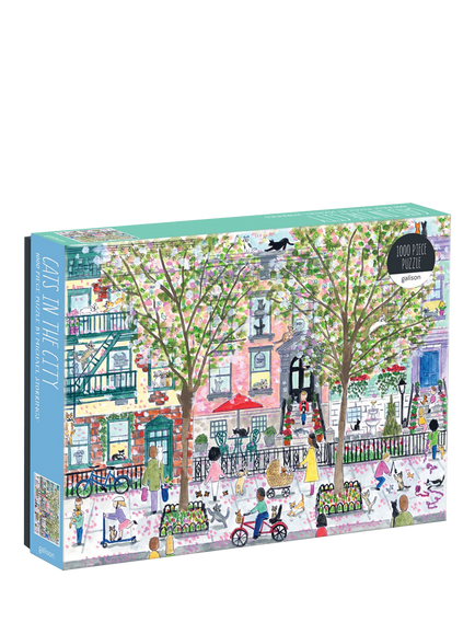 Galison Cats in the City Jigsaw Puzzle, 1000 Pieces - view 2, Multi