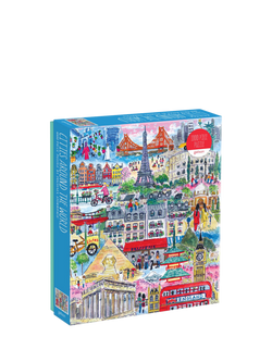 Galison Cities Around the World Jigsaw Puzzle, 1000 Pieces - view 2, Multi