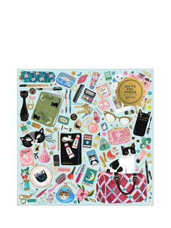 Galison Purrfect Accessories Jigsaw Puzzle, 500 Pieces, Multi