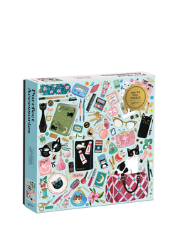 Galison Purrfect Accessories Jigsaw Puzzle, 500 Pieces - view 2, Multi