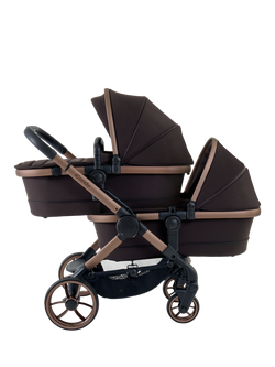 iCandy Peach 7 Twin Pushchair, Carrycot and Accessories Complete Bundle, Pecan - view 2, Pecan