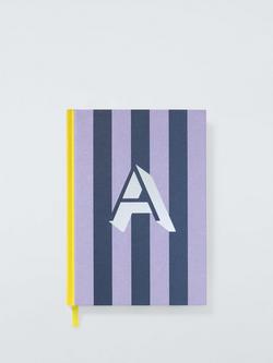 John Lewis Stripe Alphabet Notebook, A