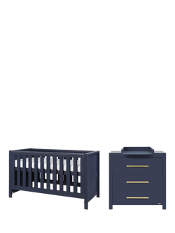 Tutti Bambini Tivoli Cotbed and Chest of Drawers 2 Piece Room Set, Navy