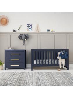 Tutti Bambini Tivoli Cotbed and Chest of Drawers 2 Piece Room Set - view 2, Navy