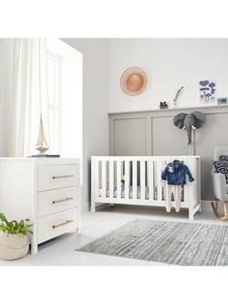 Tutti Bambini Tivoli Cotbed and Chest of Drawers 2 Piece Room Set - view 2, White