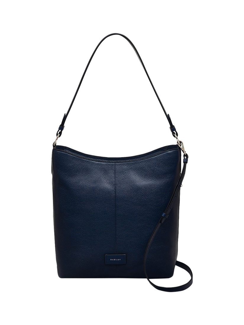 Product image 1 of 4, which shows Radley Southwark Lane Leather Shoulder Bag, Ink