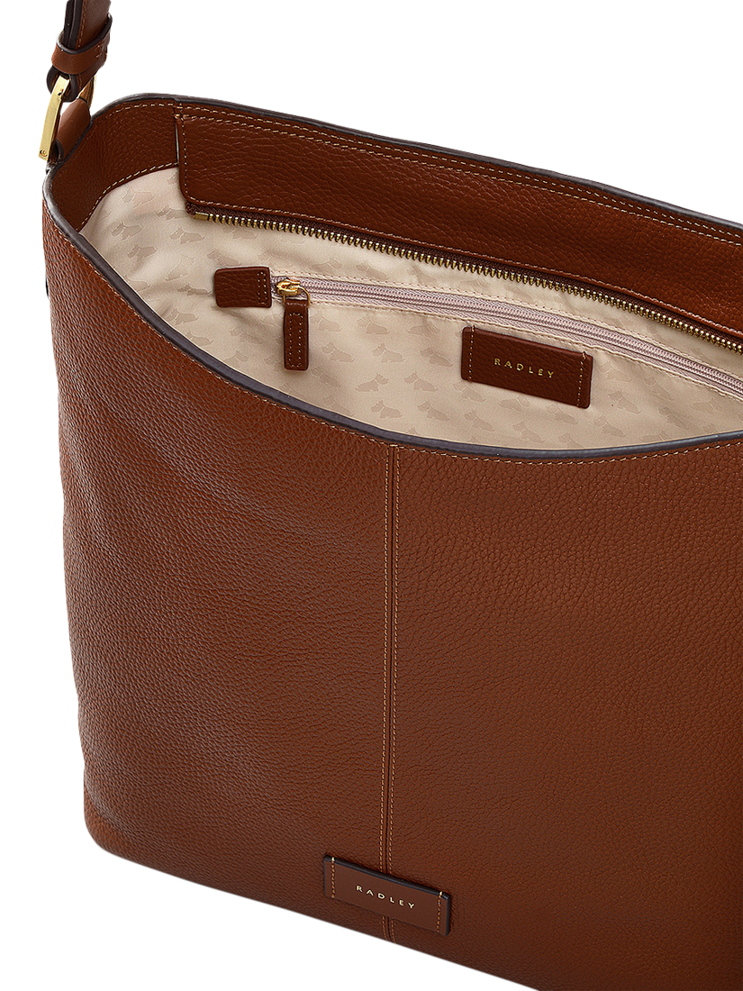Product image 3 of 4, which shows Radley Southwark Lane Leather Shoulder Bag, Tortoise