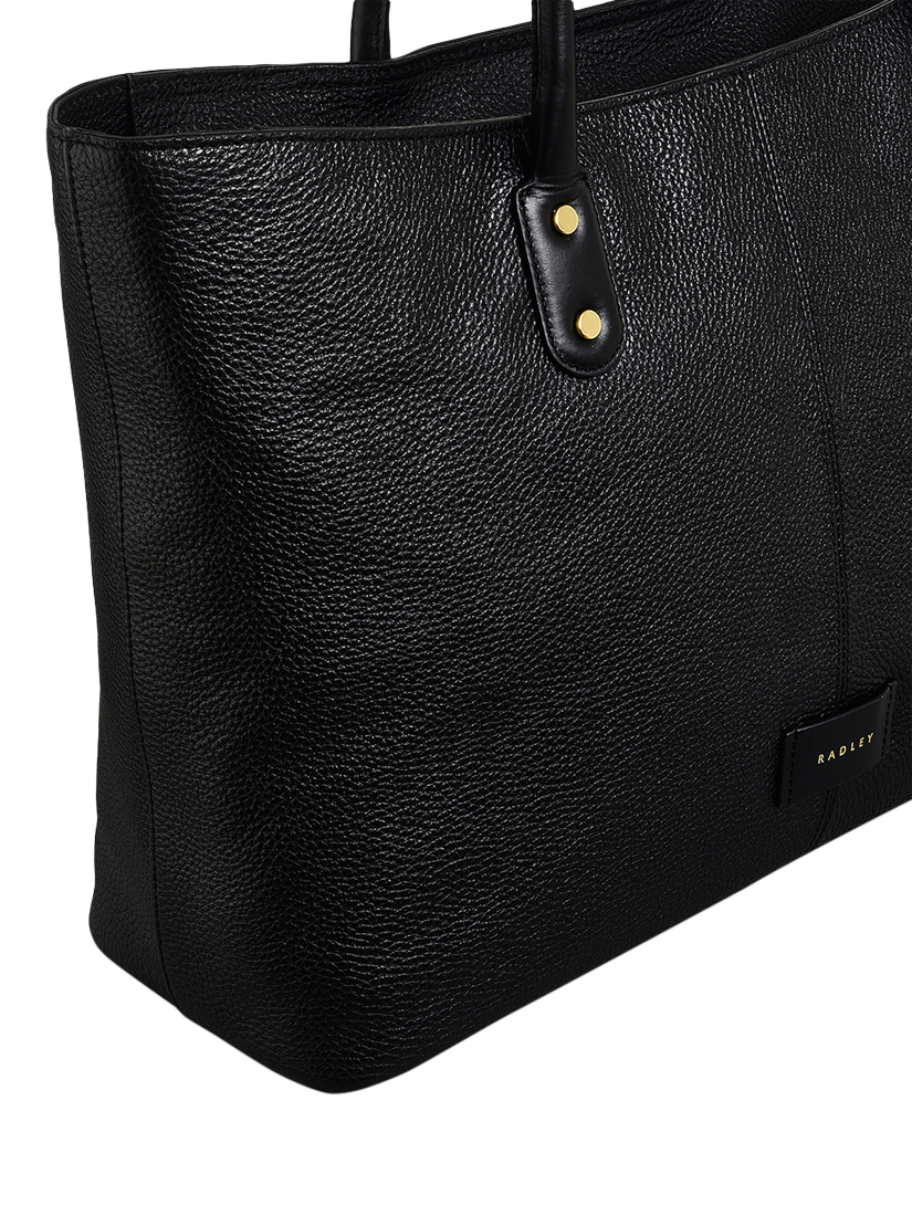 Product image 4 of 4, which shows Radley Southwark Lane Leather Tote Bag, Black
