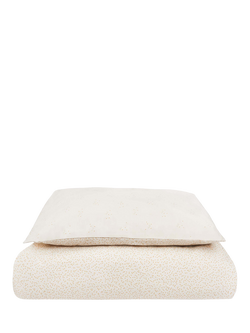 Avery Row Kids' Organic Cotton Duvet Cover and Pillowcase Bedding Set, Wild Chamomile, Wild Chamomile